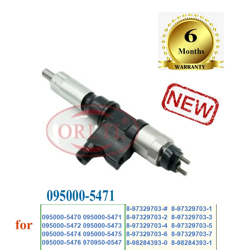 

ORLTL Diesel 095000-5470 0950005470 common rail injector for Isuzu N-Series 4HK1 5.2L/4JJ1 3.0L/ 6HK1 7.8L/suzu jcb 4HK - 6HK