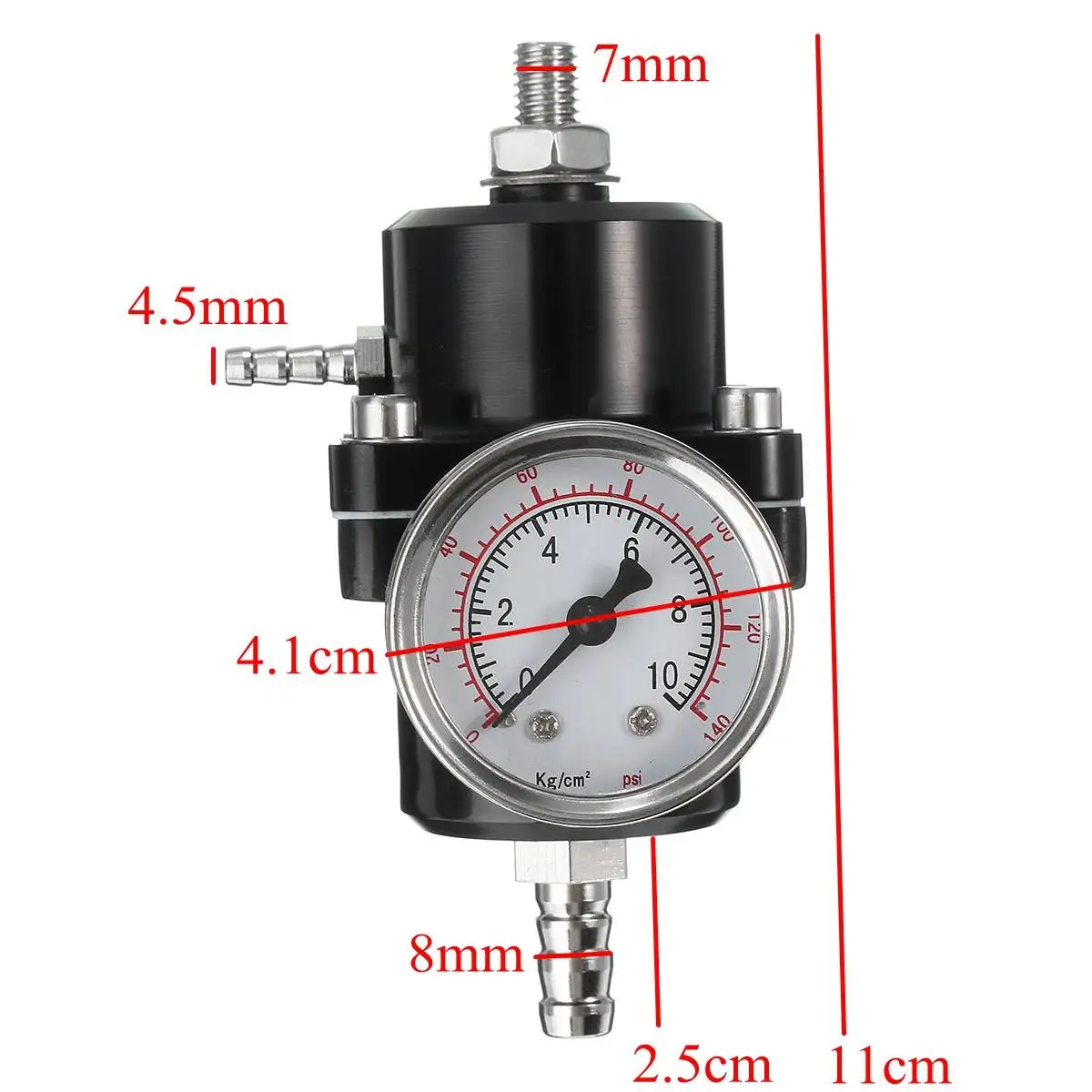 1 шт. черный красный синий серебристый 0-140PSI Универсальный Автомобильный