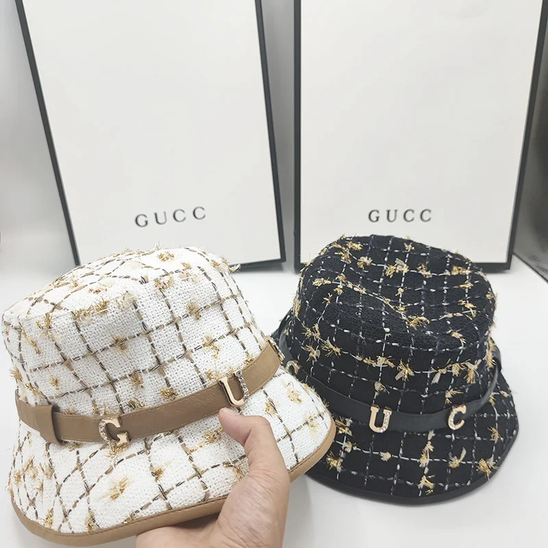 Панама женская осенняя однотонная из яркого шелка в стиле хип-хоп с круглым