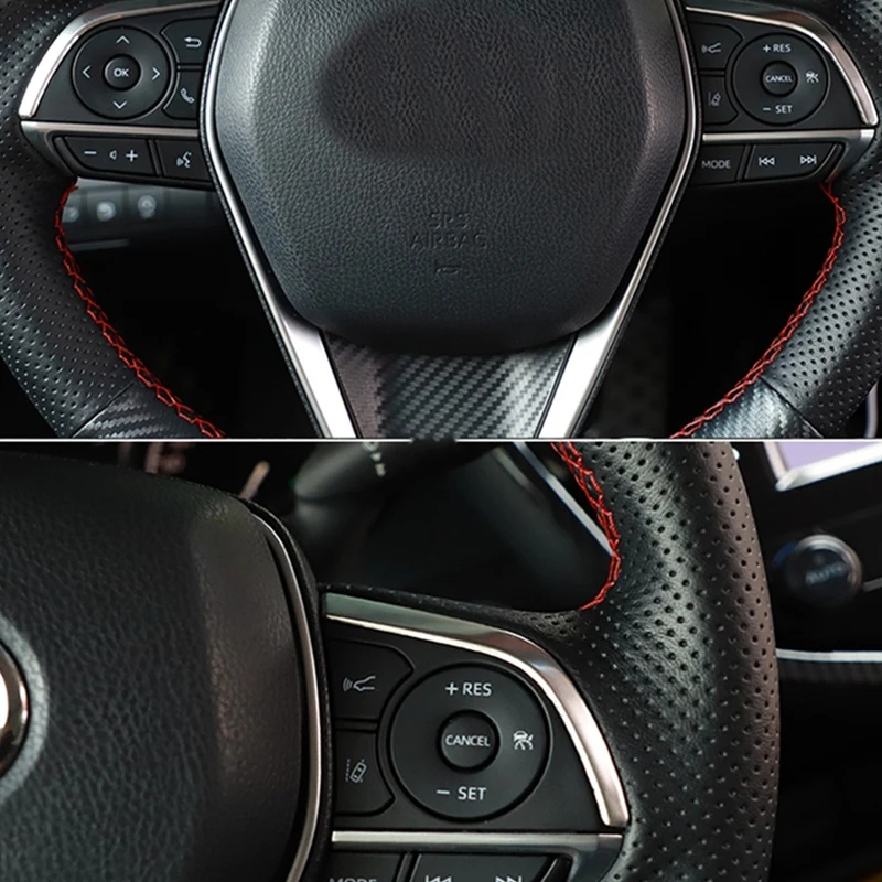 2 шт. автомобильный Стайлинг Нержавеющая сталь интерьера наклейки для Toyota Camry XV70