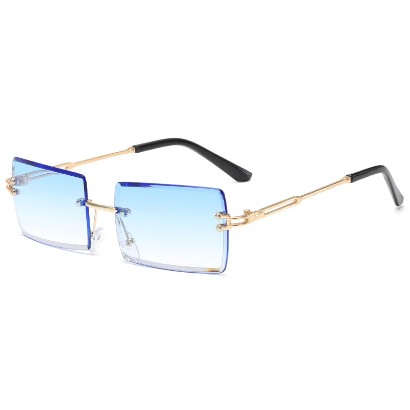 

2021 new rimless cut edge sunglasses for women