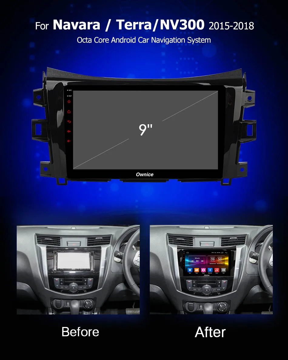 Ownice carplay Android 9 0 360 Панорамное автомобильное радио 2Din GPS DSP панорама 4G LTE для Nissan NP300