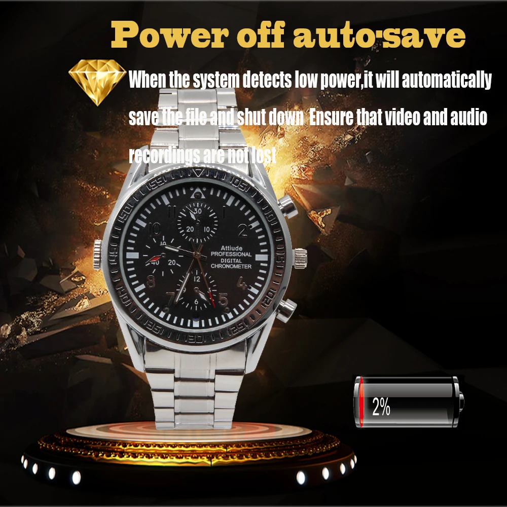 скрытая камера Часы беспроводная ночное видение мини-видеокамера Обнаружение