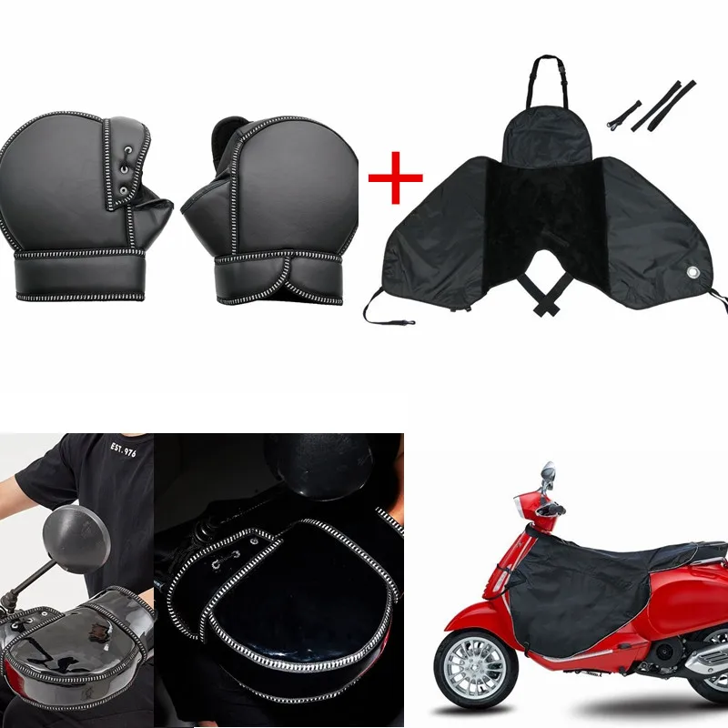 

Winter Thermal Motorcycle Handlebar Gloves Windproof Waterproof Warm Motorbike Handle bar Hand Cover Muffs