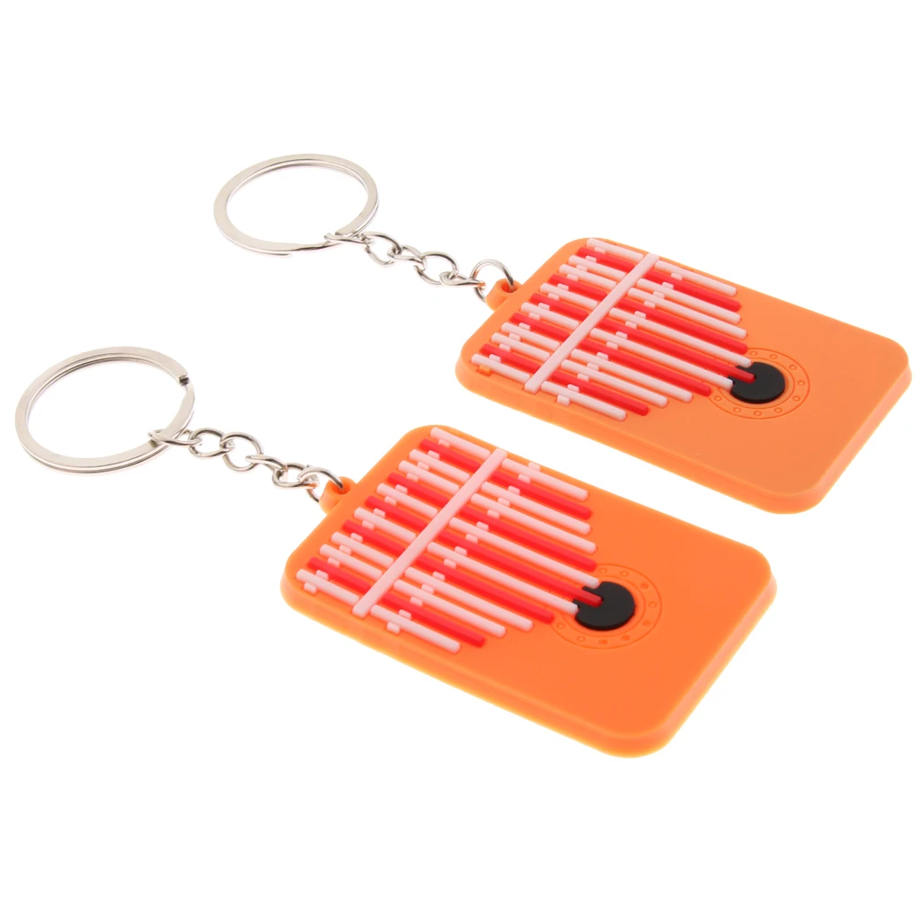 

2pcs Music Key Ring Purse Bag Pendant Car Keyring for Music Lover Gift