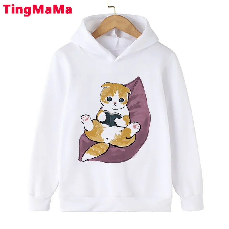 

Cat teenage big bother clothes Pullover graphic aesthetic cute vetement enfant garcon costume baby