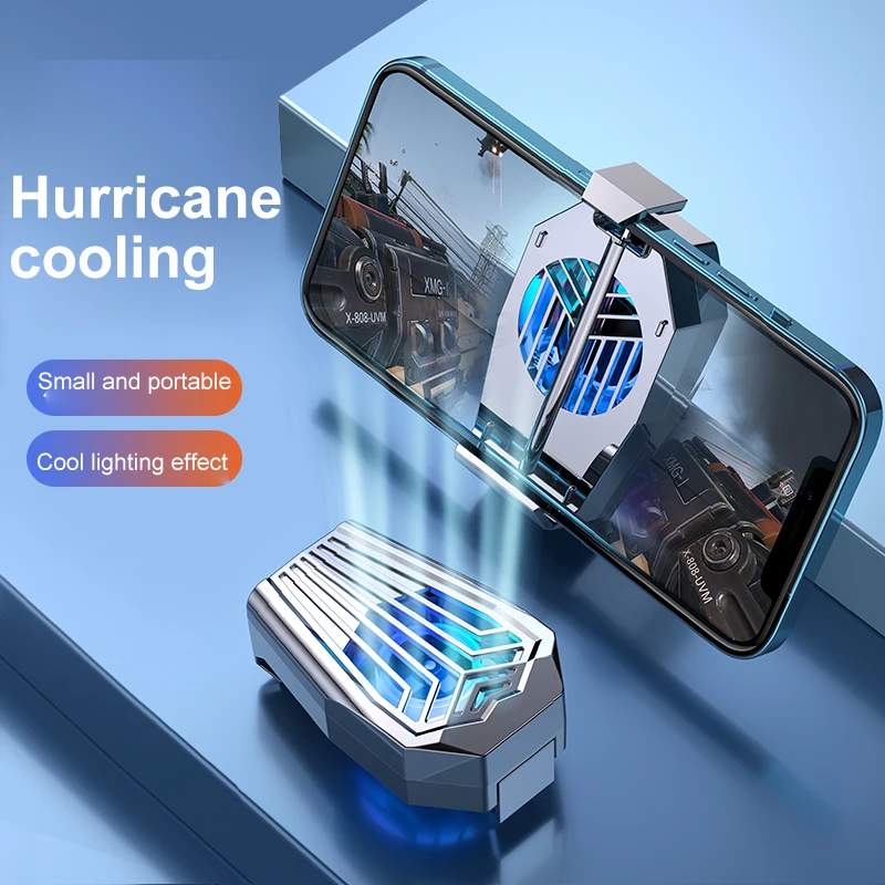 

Universal Mobile Phone USB Game Cooler System Cooling Fan Gamepad Holder Stand Radiator For Iphone Xiaomi Huawei Samsung New