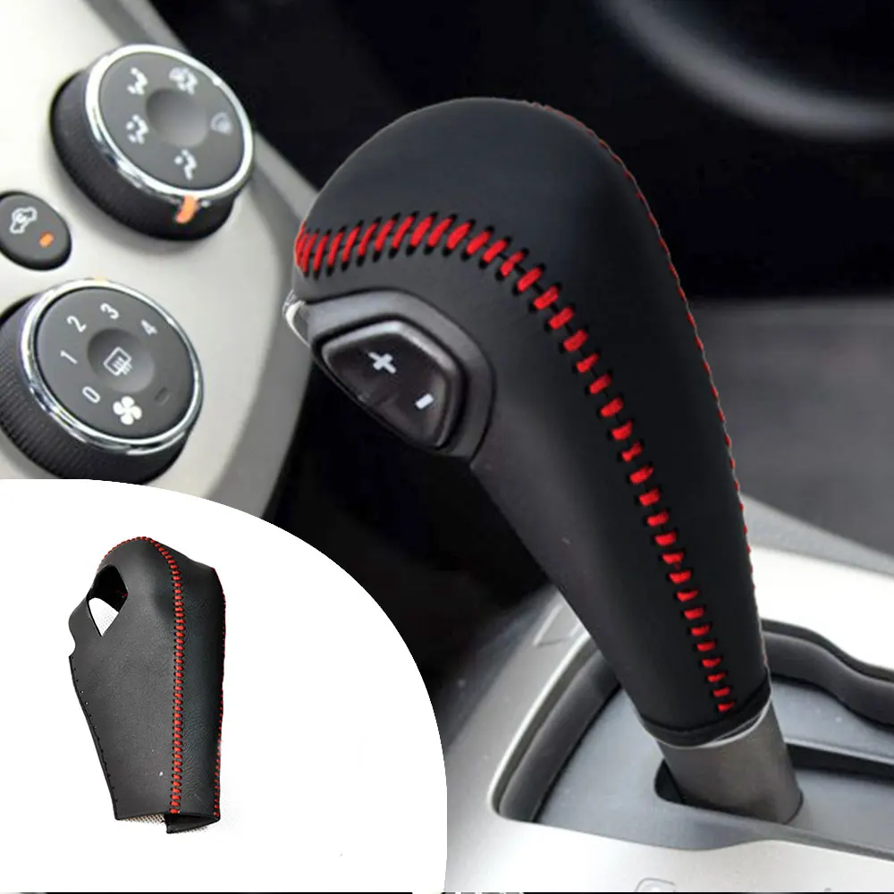 

Leather Gear Shift Knob Cover For Chevrolet Trax 2014 2015 2016 2017 Aveo 2011 2012 2013 2014 Manual Shift Lever