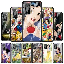 Princess Snow White Tempered Glass Cover For P40 P30 P20 P10 P Smart Z Pro Plus Lite 2019 2020 2021 Phone Case Coque