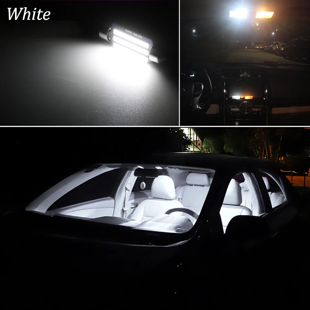 100% White No error Car LED Bulb interior dome light Kit For Fiat 500 500L 500X 500E 500C Lamp 2007-2018 | Автомобили и мотоциклы