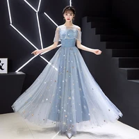 evening dress for wedding party sexy a line formal dinner dresses luxury fashion mesh robe de soiree plus custom size