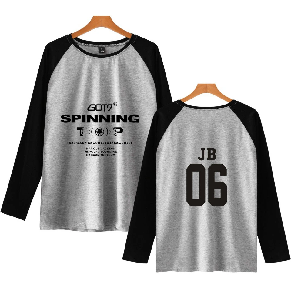 G0T7 2D новая одежда 2019 Повседневная футболка с длинным рукавом для женщин/мужчин