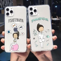 social services psychology doctors nurse medicina soft silicone cover case for iphone 13 pro max 12 11 pro 6s 7 8 plus xs max xr