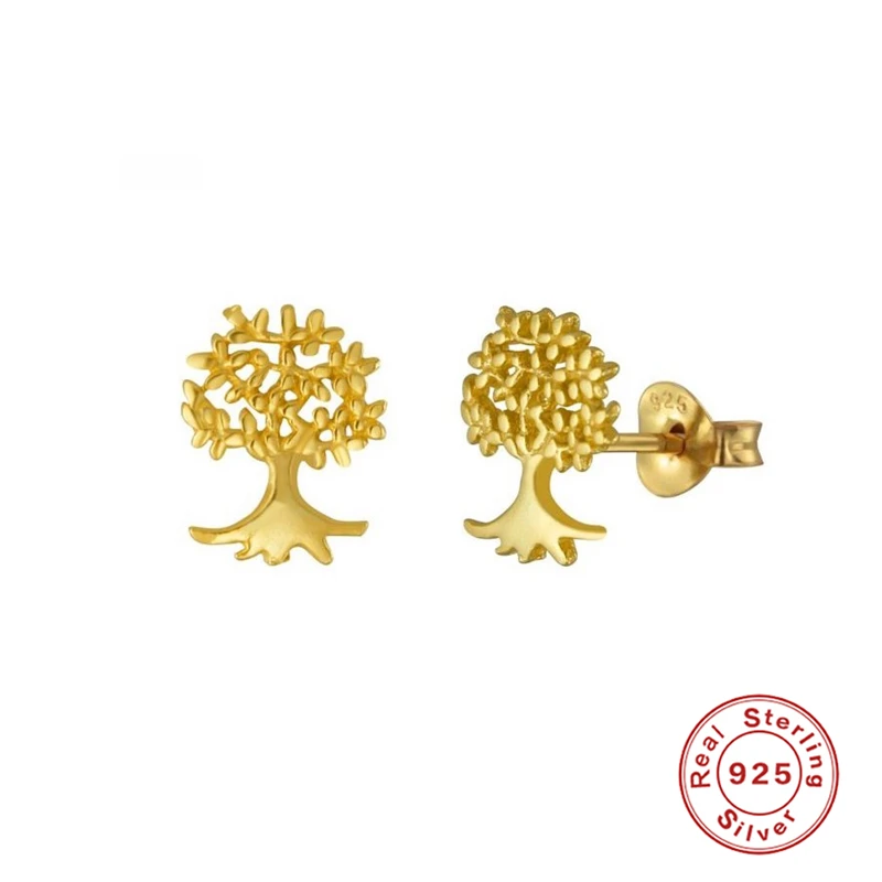 Серьги женские серебряные с искусственными растениями украшение для ушей