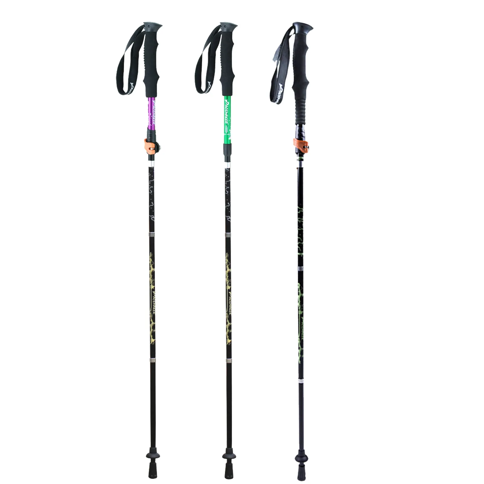 

Hot sale cane classic exquisite trekking pole telescopic crutch cane outdoor hiking crutch Telescopic shock absorption#30