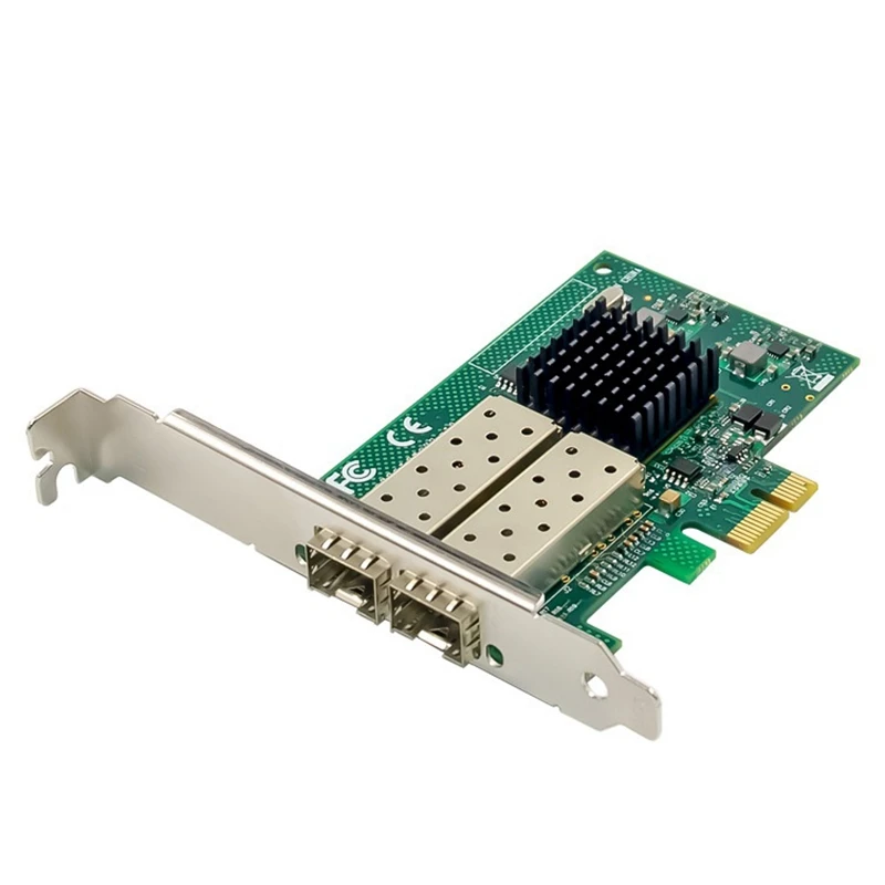 

Gigabit Fiber Server Network Card 82576 Chip PCI-E X1 Dual Optical Port SFP Fiber LC Adapter Card