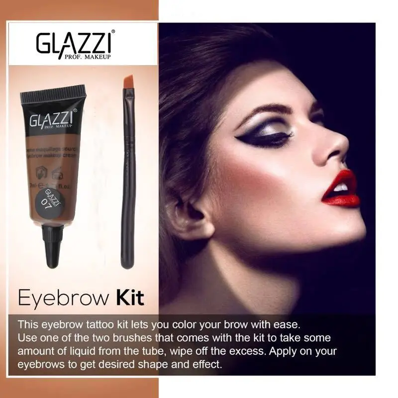 

1 Set Of Eyebrow Dyeing Cream Eyebrow Pigment Black Brown Eyebrow Gel Eyebrow Cream Eyebrow Enhancer Set Makeup Tool With Brush