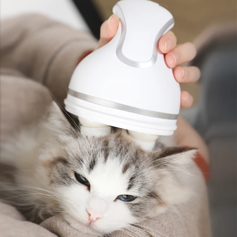 

Intelligent Pet Cat Massager Automatic Rotate Waterproof Electric Dragon Claw Charging 3D Head Massager Pet Cat Grooming Supplie