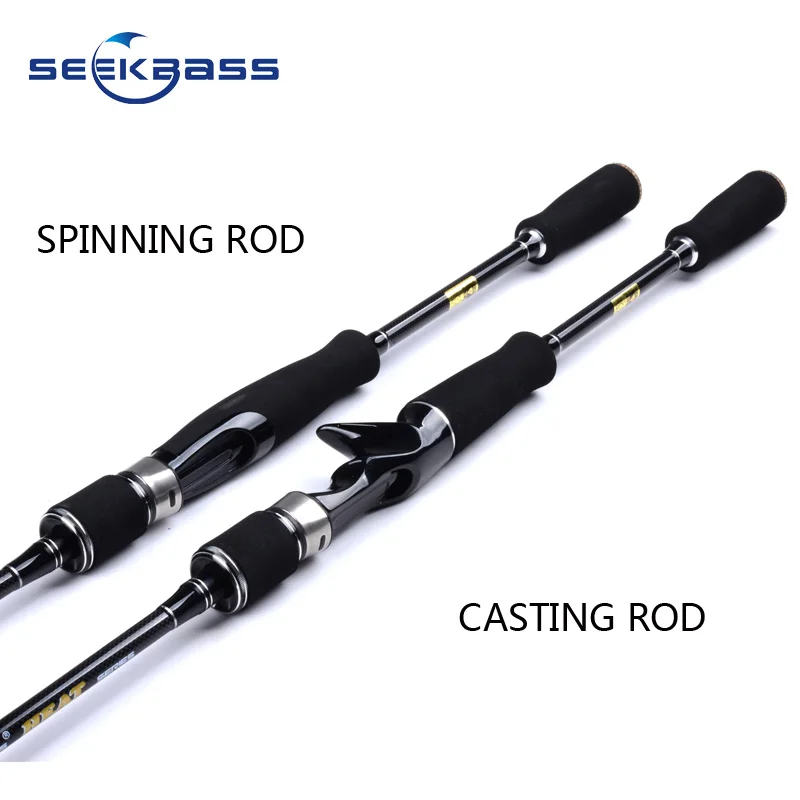 Рыболовная удочка SeekBass SK602 M/MH 1 8 м 2 наконечника вес приманки 7 20 г/10 25 г углеродное