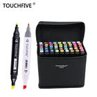 Набор маркеров TouchFIVE, 30406080168 цветов, двусторонние художественные скетч-маркеры на масляной спиртовой основе для рисования анимации, кисть Манга