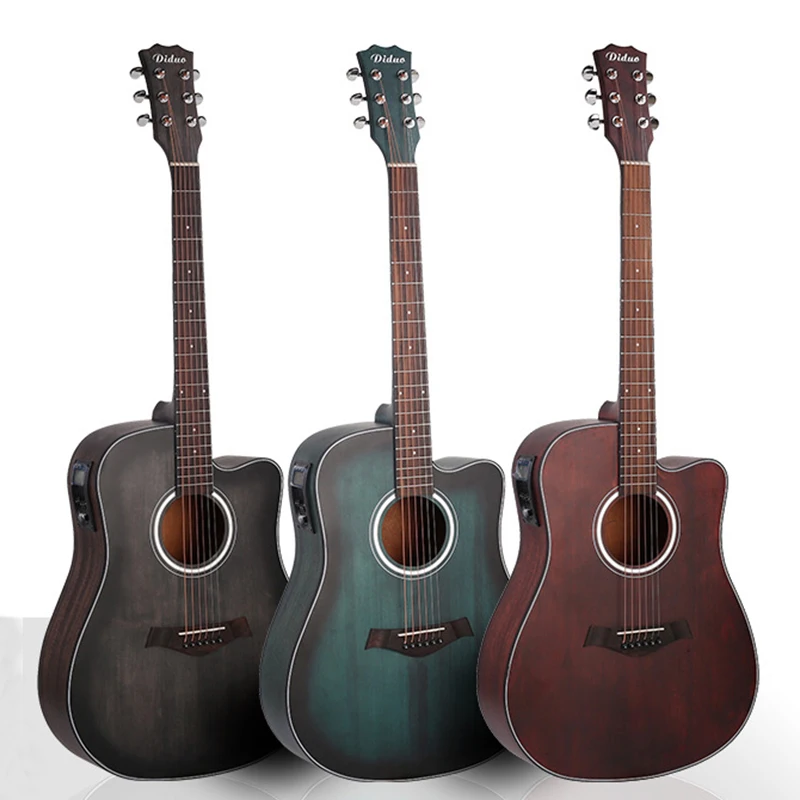 

41 Inch Acoustic Guitar Picea Asperata Electric Guitar Mahogany Folk Guitar 6 String Concert Guitar with Pickup AGT201