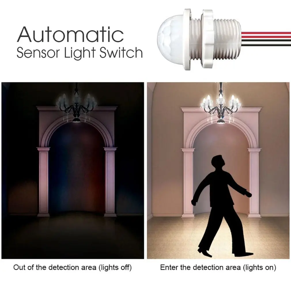 110v 220v Light Switch Sensor Detector Intelligent Led Infrared Automatic On Off | Обустройство дома