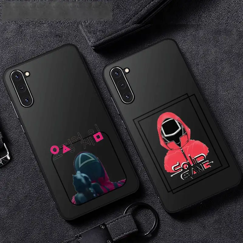 

Squid Game Round Six 456 Phone Case For Samsung galaxy S A note 6 7 8 9 10 20 31 40 50 51 71 edge plus 5G mobile bags shell