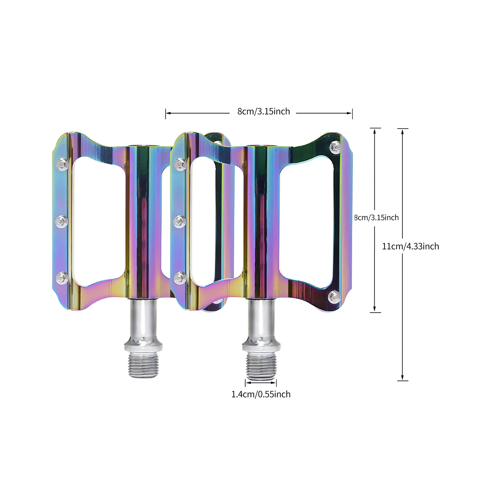 

2021 1 Pair Ultralight Seal Bearings Bicycle Bike Pedals Cycling Nylon Road MTB Pedals Flat Platform Bicycle Parts Accessories