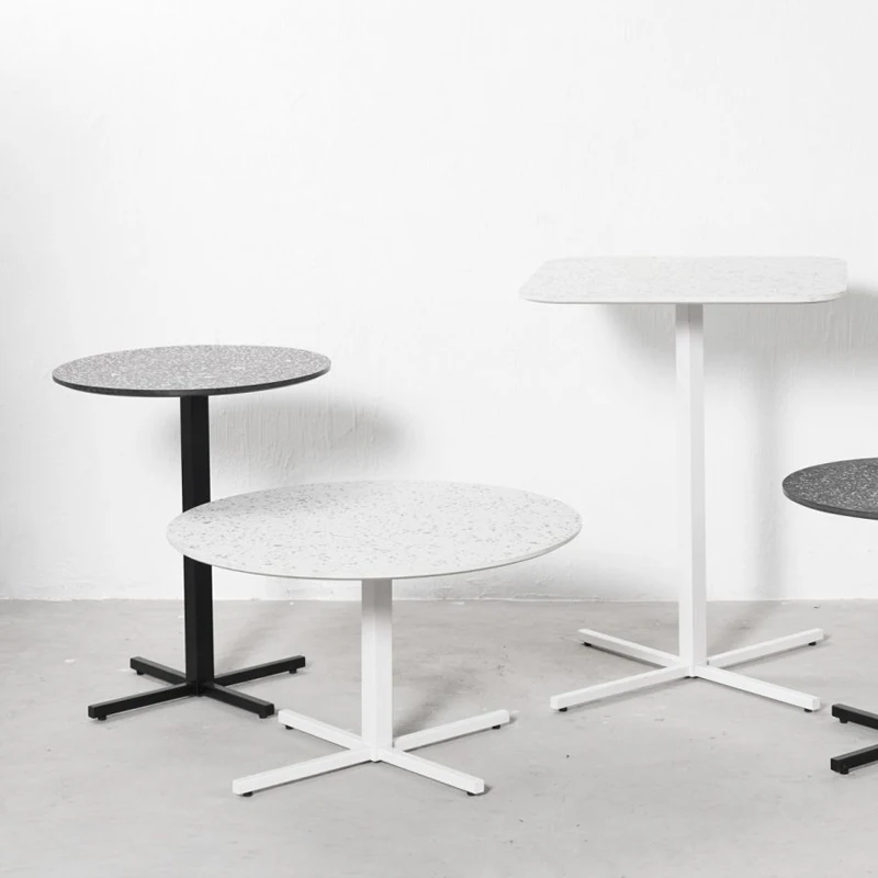 

Скандинавская столешница GY Terrazzo, круглый стол, боковой столик, дизайнерский кофейный столик, барный столик, Круглый Простой кофейный столик...