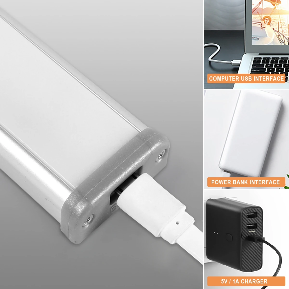 

PIR Motion Sensor Night Light Portable Wireless Cabinet Lamp USB Recharge 2W 3W 5W Kitchen Cupboard Stairs Corridor Lighting