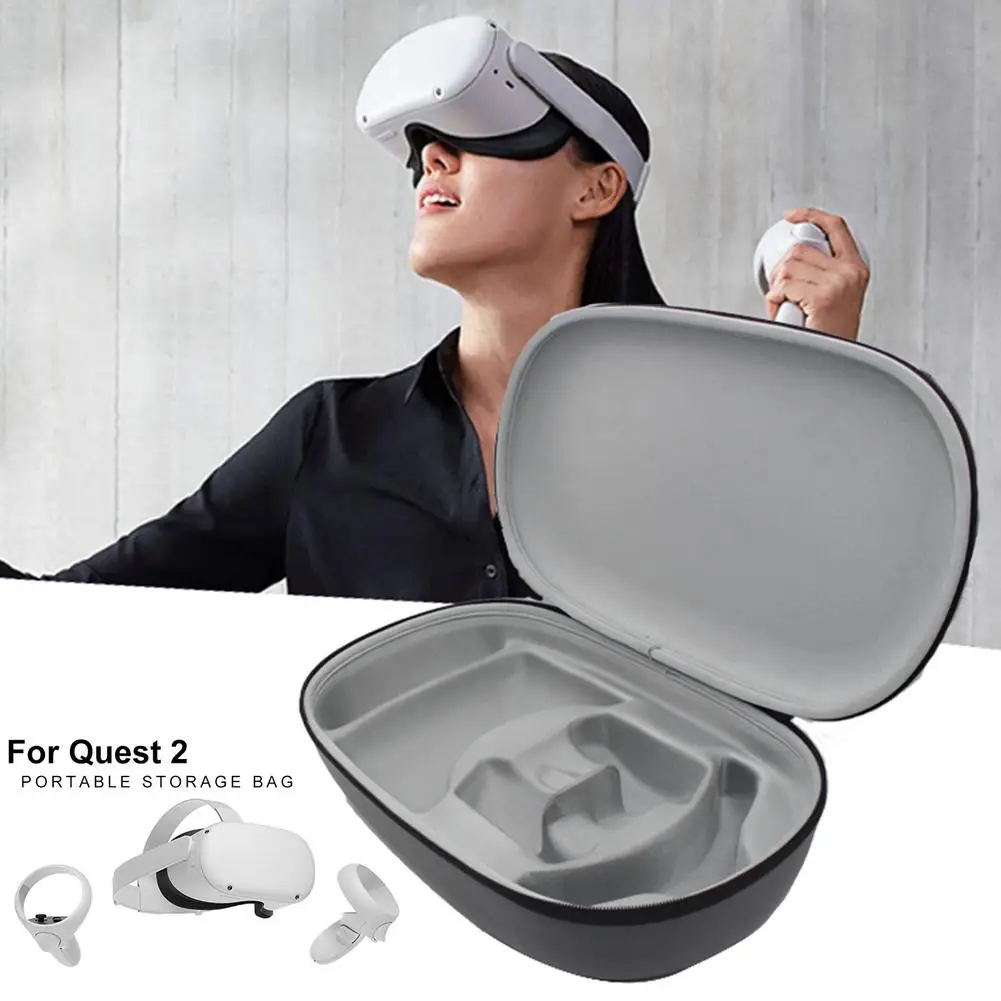 

Жесткий водонепроницаемый Дорожный Чехол из ЭВА для Oculus Quest 2, переносной чехол для гарнитуры виртуальной реальности, аксессуары для контро...