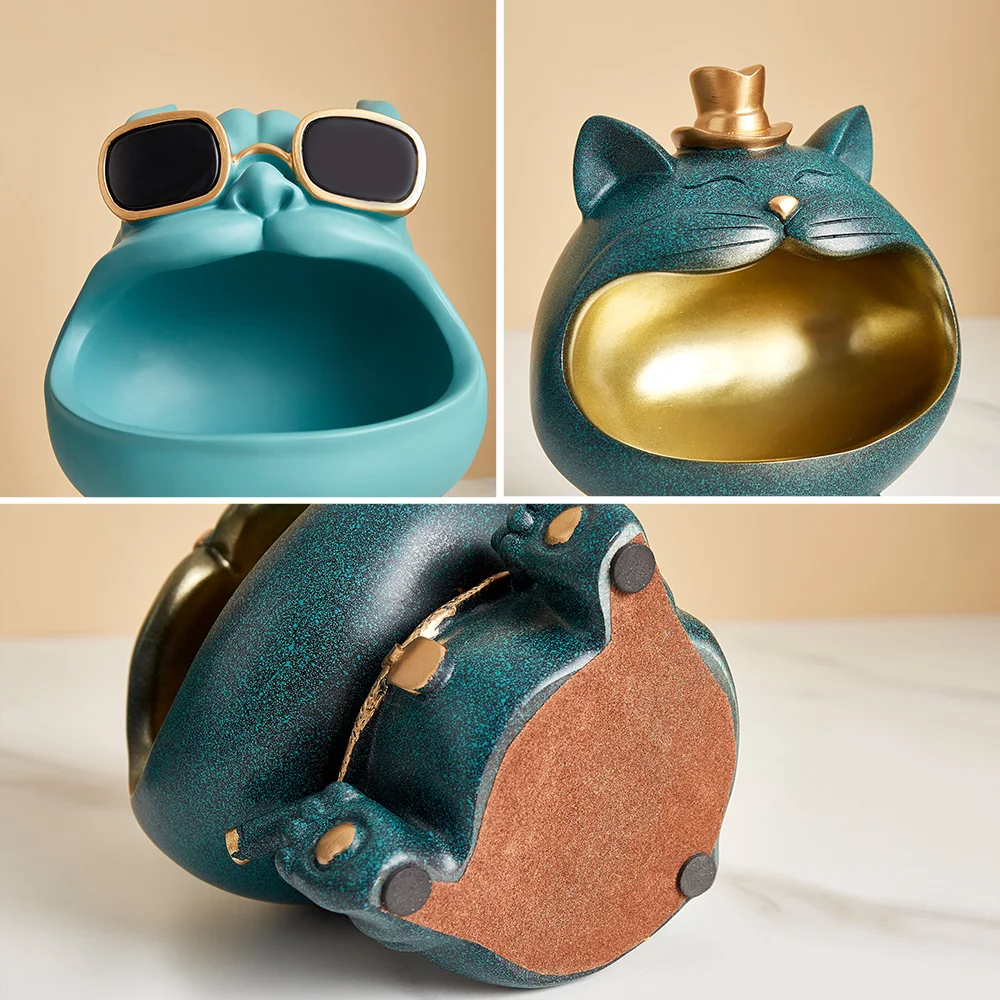 

Home Decoration Accessories Nordic Modern Creative Multifunctional Storage Box Decoration Resin Animal Figurines New Year Goods