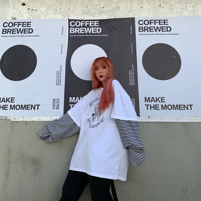 NiceMix Harajuku футболка уличная одежда в стиле хип хоп Осенние футболки Мужская и