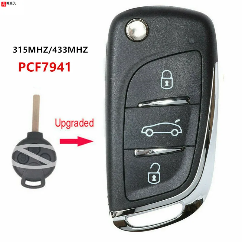 Новинка улучшенная флип-кнопка Keyecu для самостоятельной сборки модель PCF7941 с 3