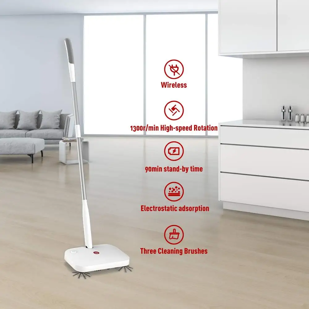 Электрическая уборочная машина Cleanhome 360 беспроводная перезаряжаемая с