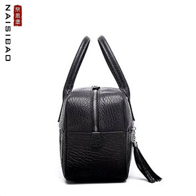 Женская кожаная сумка NAISIBAO брендовая Высококачественная из натуральной кожи с