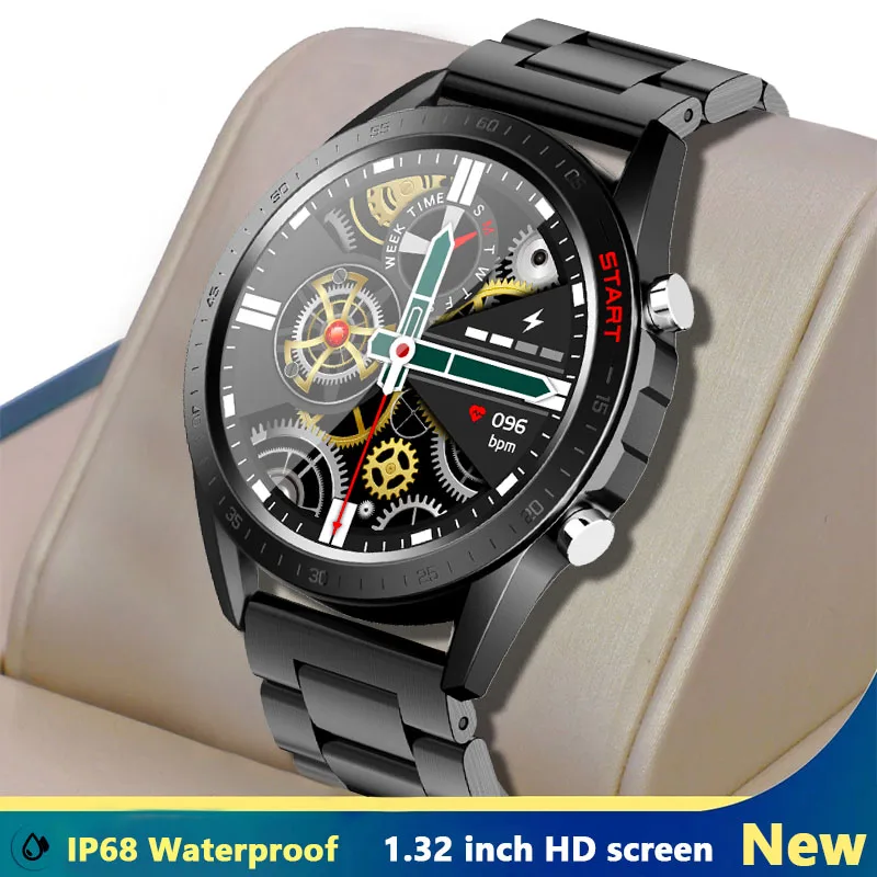 

Смарт-часы мужские водонепроницаемые (IP68) с фитнес-трекером и монитором сна