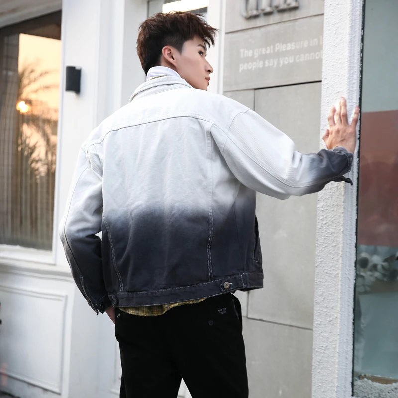 Джинсовая куртка 2021 мужская в Корейском стиле на весну и осень джинсовая