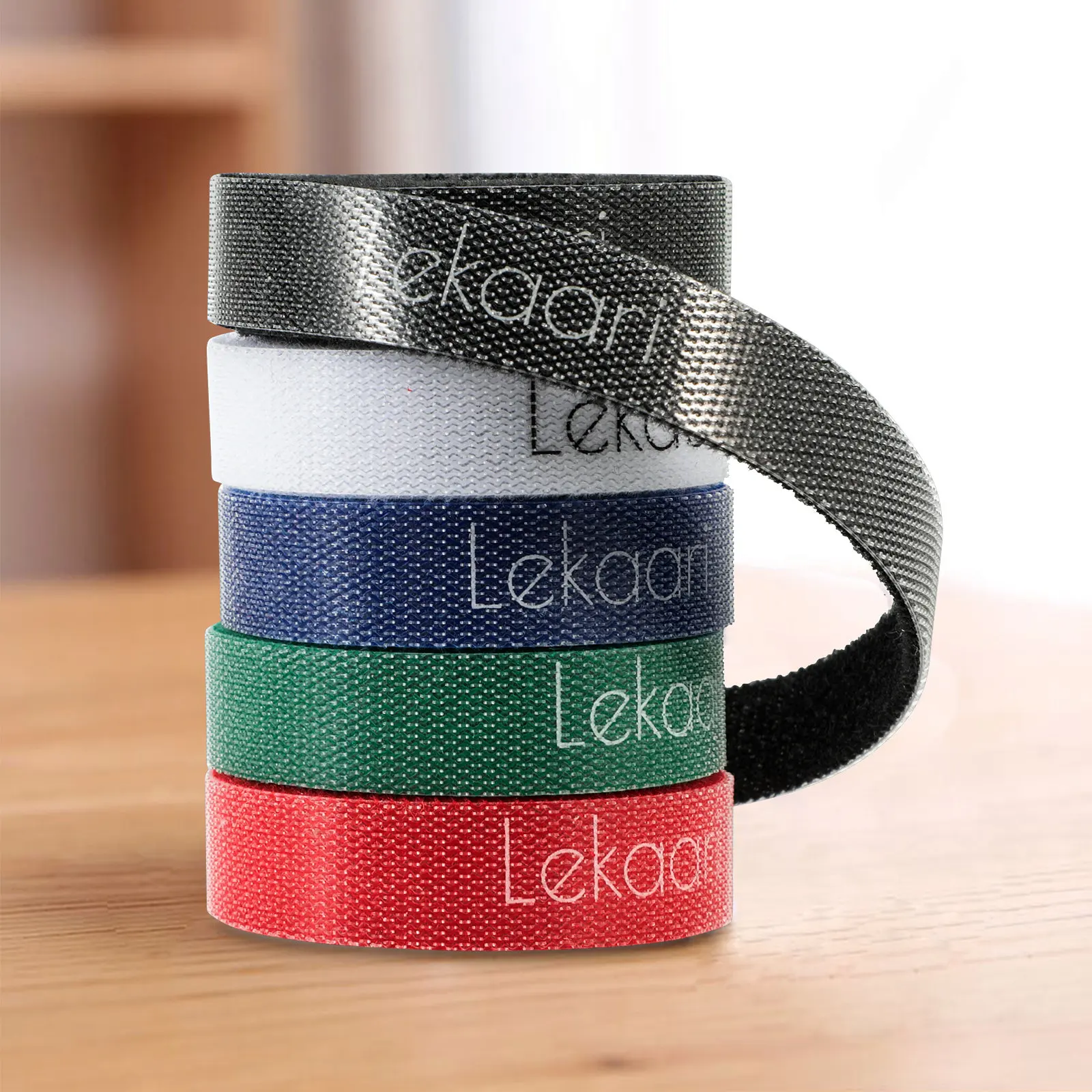 Кабельный организатор цветной зарядный кабель в нейлоновый оплетке с застежкой