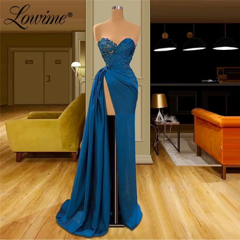 

Hot Sexy High Split Side Chiffon Applique Prom Dresses 2020 вечернее платье Custom Made Evening Gowns Long Party Dress Vestidos