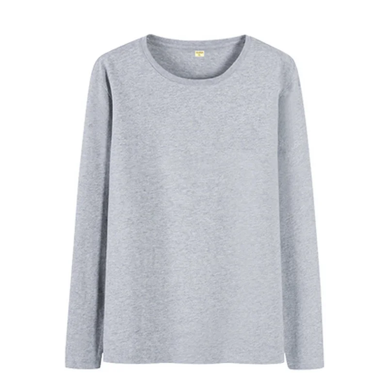 Новинка футболка с длинными рукавами осенняя одежда мужская хлопковая