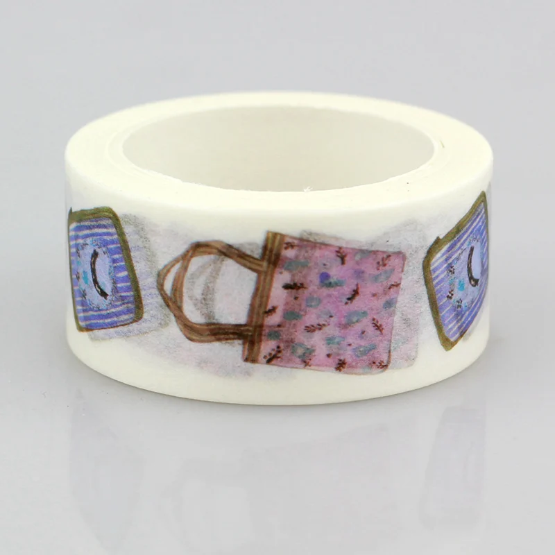 

10pcs/lot Decorative Cute Handbags Washi Tapes Paper DIY Scrapbooking Planner Adhesive Masking Tapes Kawaii Stationery