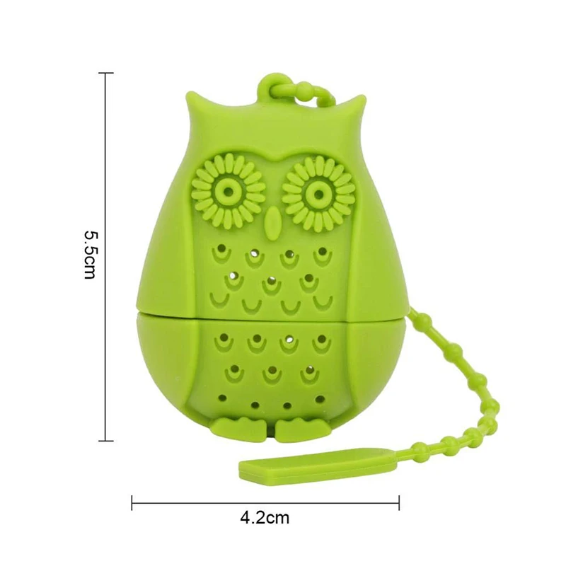 Чай заварки в форме милой совы Еда Класс силиконовый фильтр для любителей