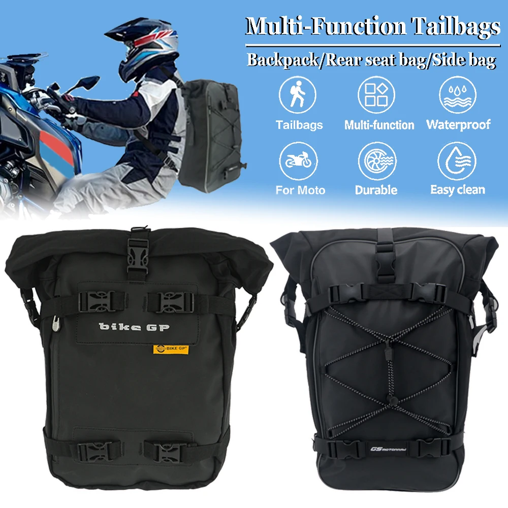 

Multi-Function Tail Bag Bumper Bag Backpack For Honda CB400X For BMW R1200GS R1250GS ADV 2023 F850GS F800GS F900XR G310GS G310R