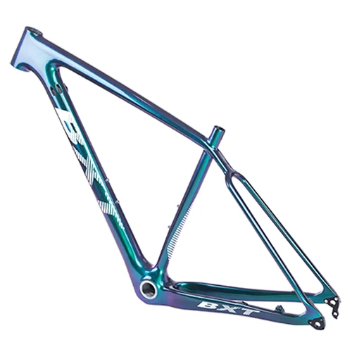 chameleon blue 29er T800 полная рама карбоновая для горного велосипеда 148*12 мм MTB BOOST углеродная рама для велосипеда части BSA - Цвет: chameleon blue