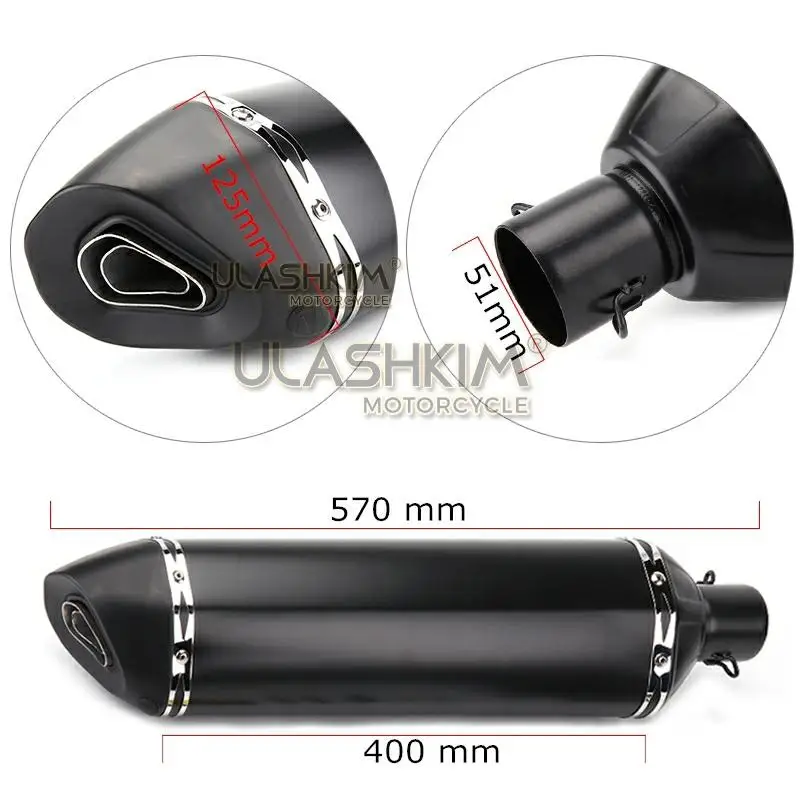57 см мотоциклетные Akrapovic выхлопной глушитель полный Системы слипоны для YAMAHA TMAX