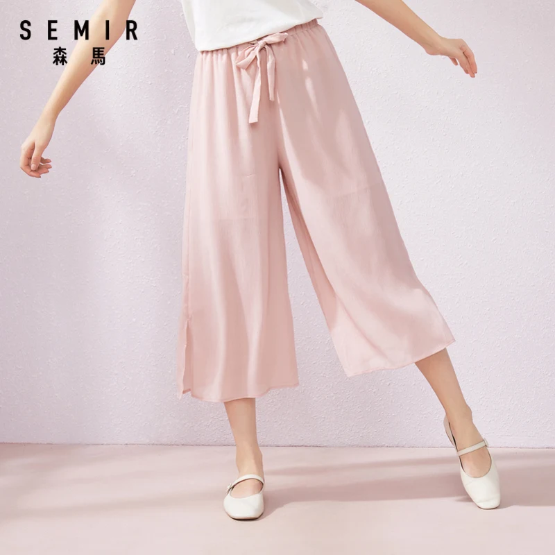 Брюки SEMIR Женские повседневные шифоновые легсветильник дышащие штаны с широкими
