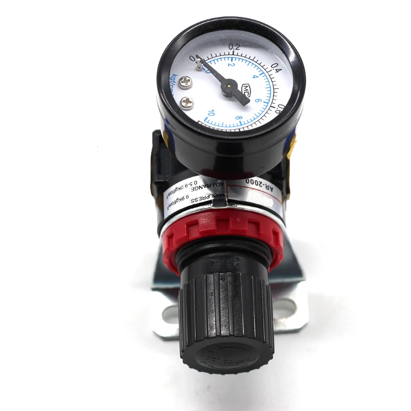 AR2000 AR2000 G1/4 ''Аэрограф распылитель краски воздушный клапан регулятора давления Манометр пневматический инструмент аксессуар - Цвет: AR2000