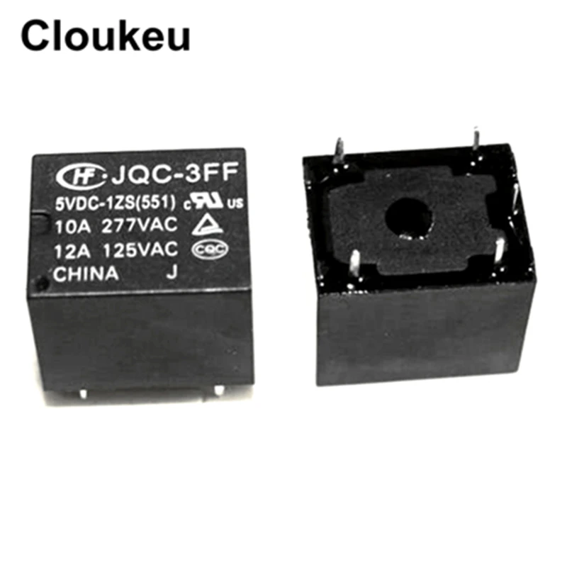 Реле DIP5 HF- JQC-3FF- 5VDC 9VDC 12VDC 24VDC -1ZS 5В 9В 24В T73 10A | Обустройство дома