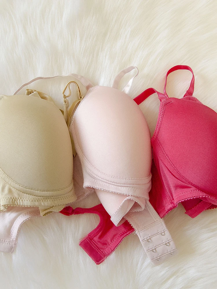 100% Шелковый бюстгальтер без косточек женское нижнее белье с тонкой чашкой